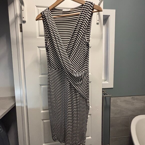 Calvin Klein Dress Black & White Women's Size 10 - Picture 1 of 5